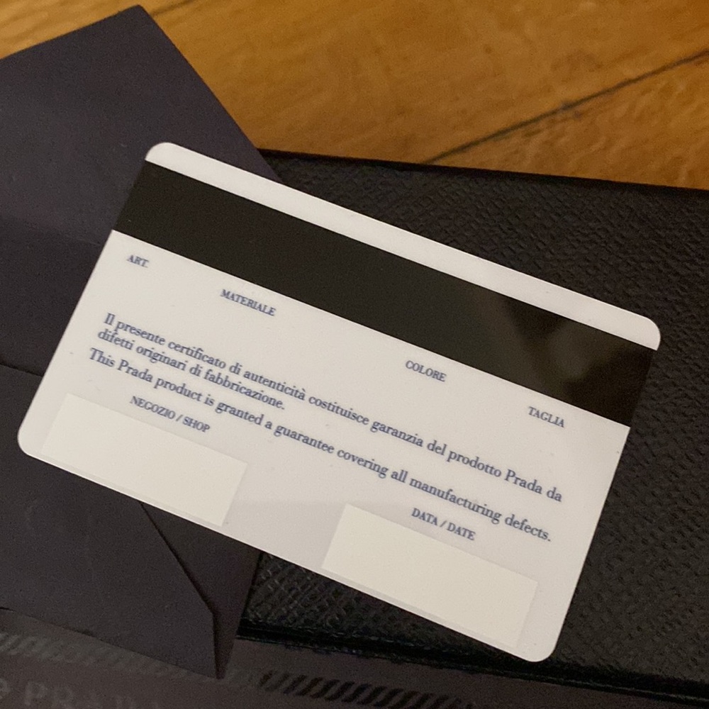 Prada Box With Certificate Authenticity Fr Yr Pra… - image 6